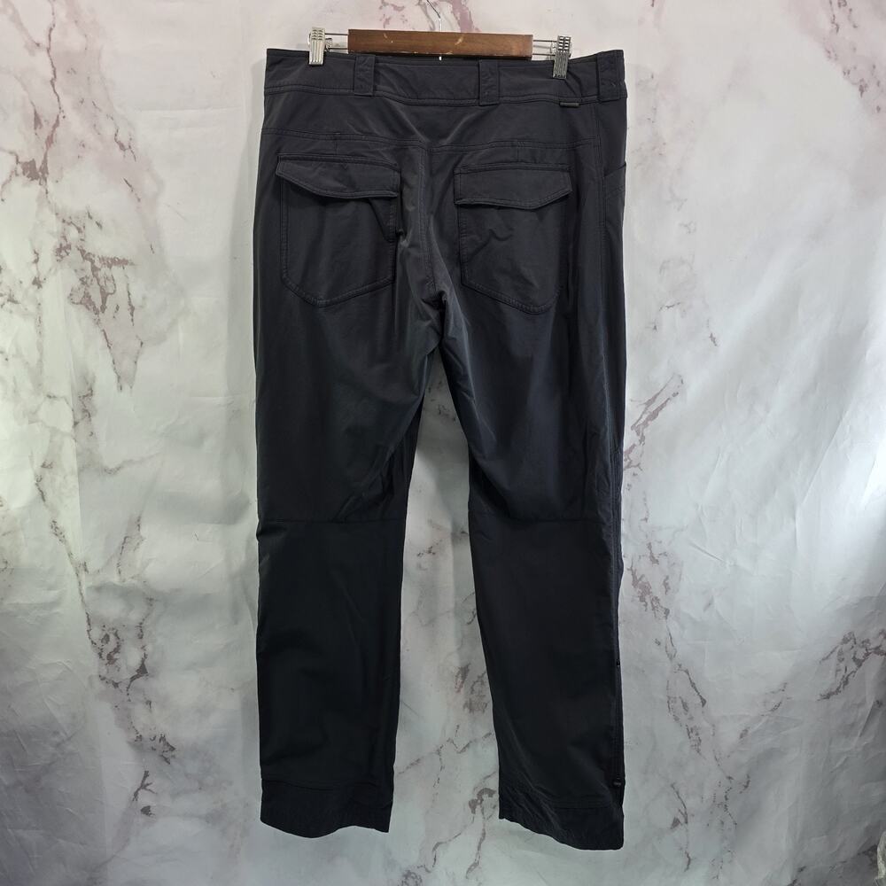 REI Co Op Pants Women 14 Black Screeline Hiking Nylon UPF Convertible Capri